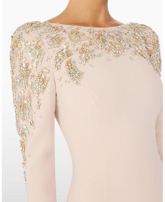  Kelly Embellished Long-Sleeve Maxi Dress