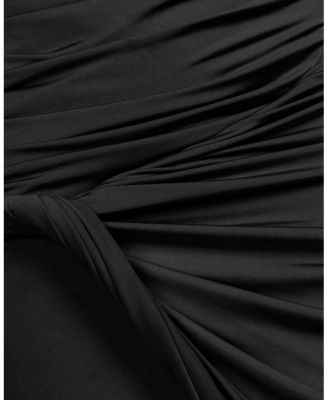  Draped Sleeveless Maxi Dress