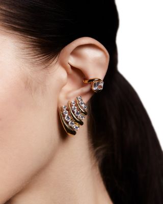 Phenom Multi J Hoop Earrings