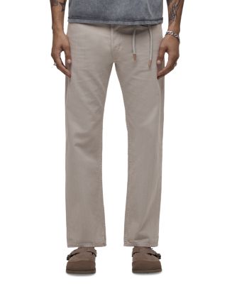 Relaxed Fit Five Pocket Jeans in Natural Moss