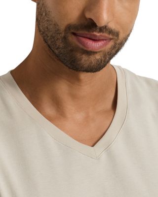 Cotton Solid V Neck Tee