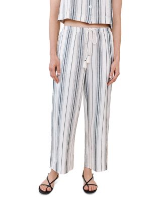 Tassel Cord Drawstring Crop Pants