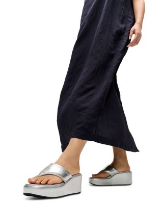 Women's Platform Wedge Thong Sandals