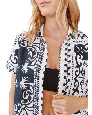 Bandana Short Sleeve Camp Shirt