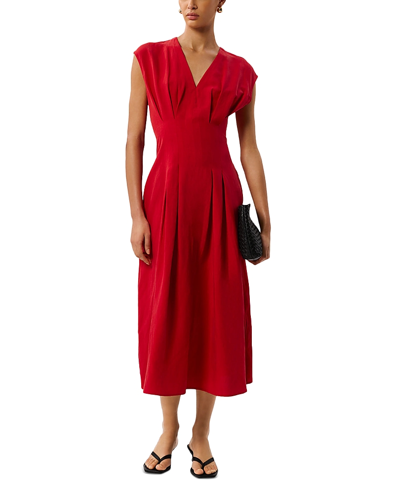 Whistles Panel Linen Blend Dress