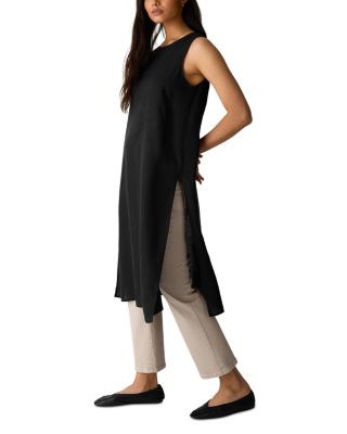 Round Neck Sleeveless Tunic