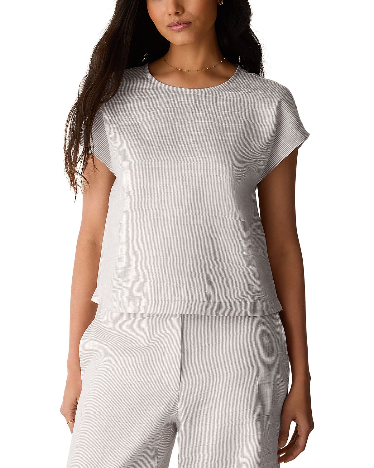 Eileen Fisher Round Neck Square Top