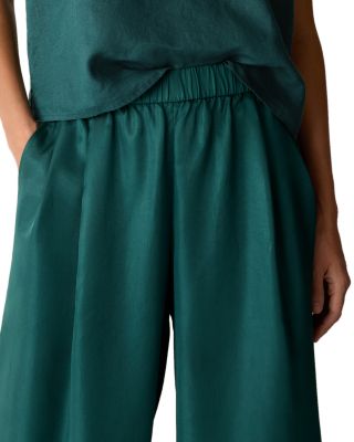 High Waisted Pleated Wide Leg Pants