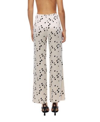  Printed Wide-Leg Pants