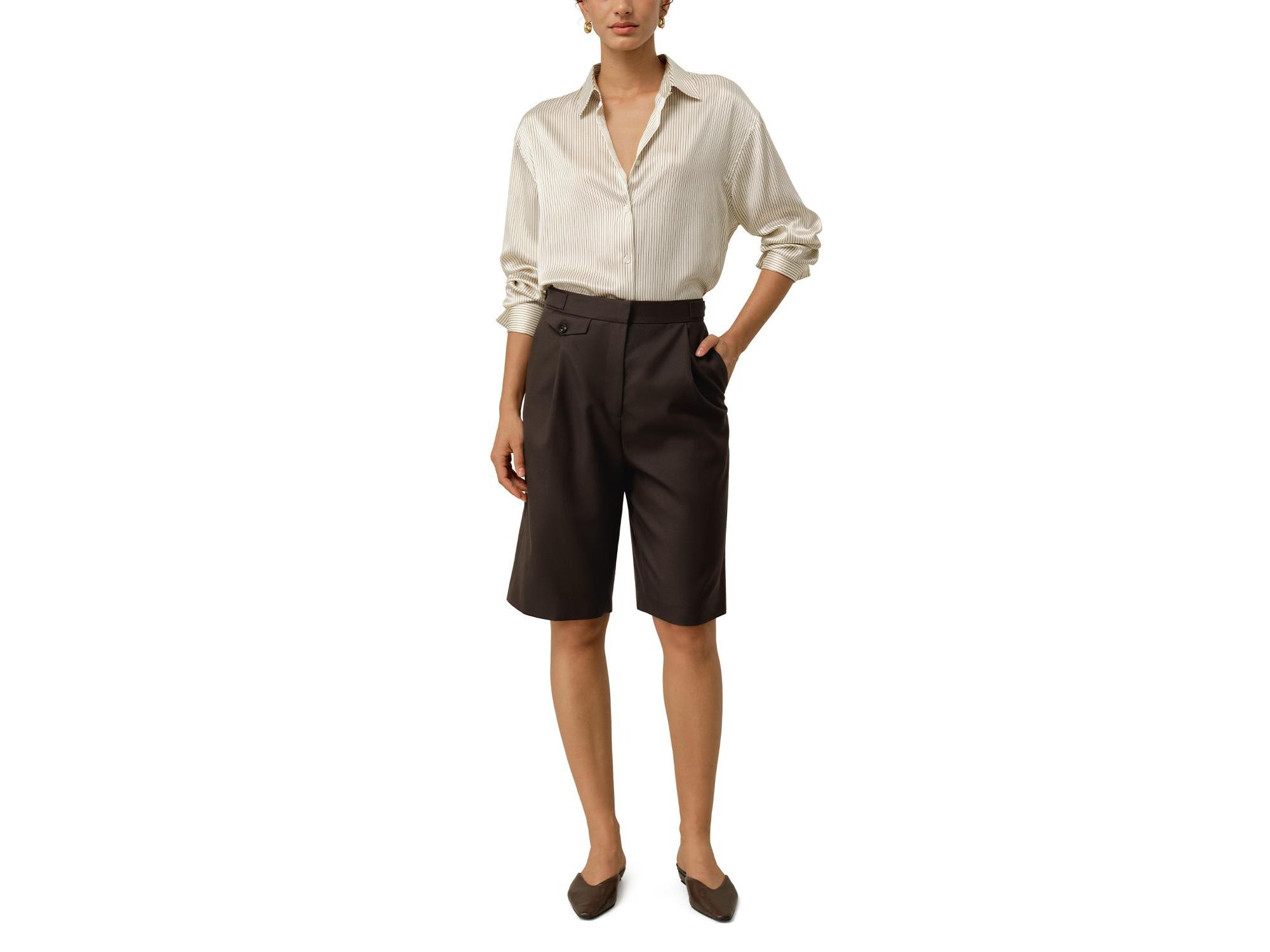 Wool Silk Bermuda — Image 7