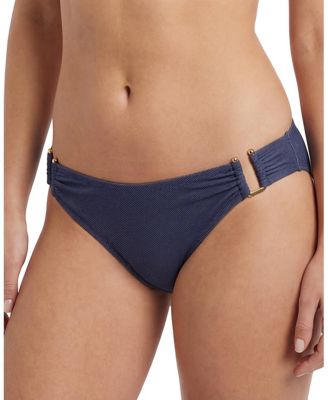 Layla U-Bar Trim Denim Lowrise Hipster Bikini Bottom