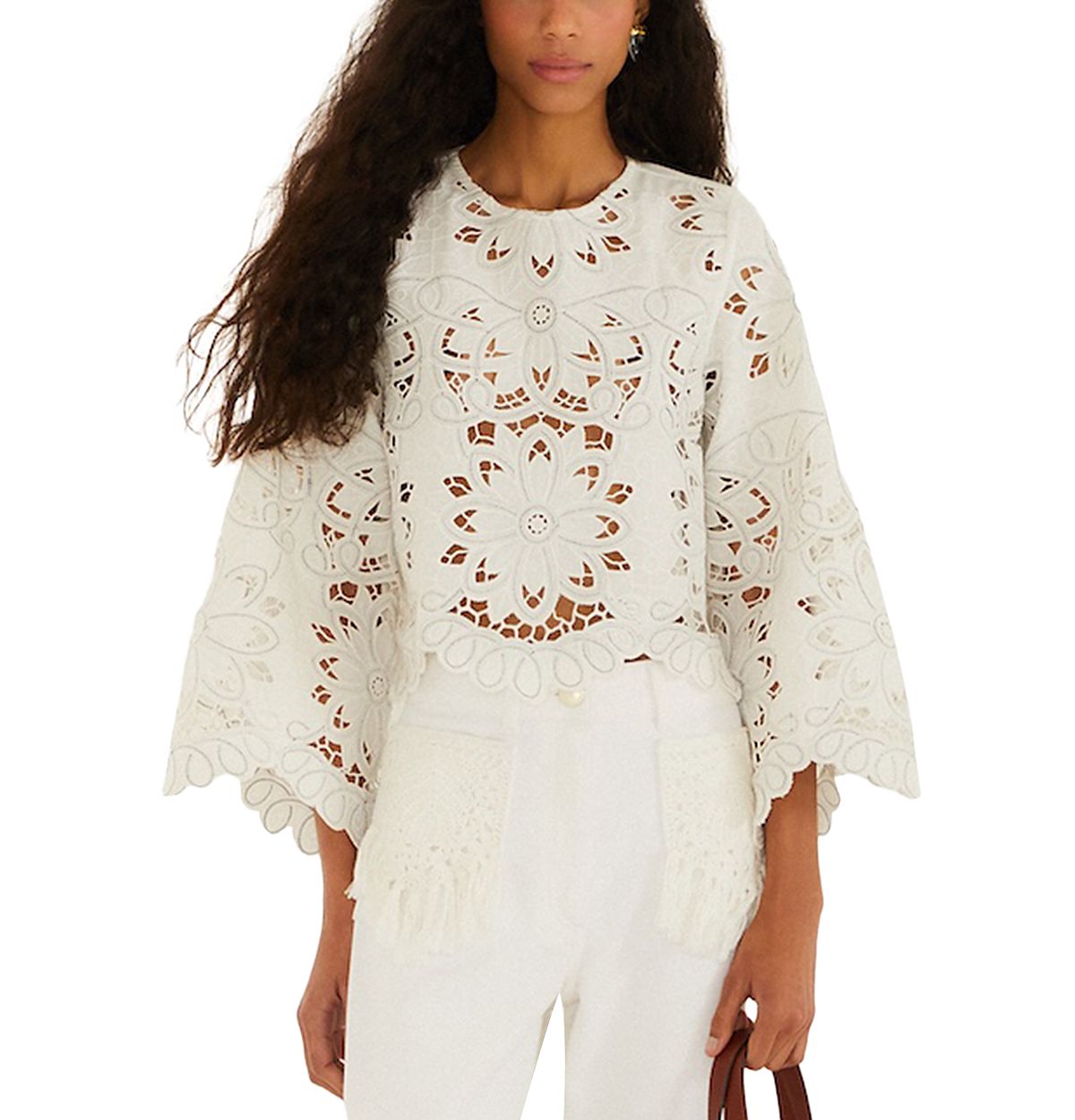 Farm Rio Richilieu Embroidered Top
