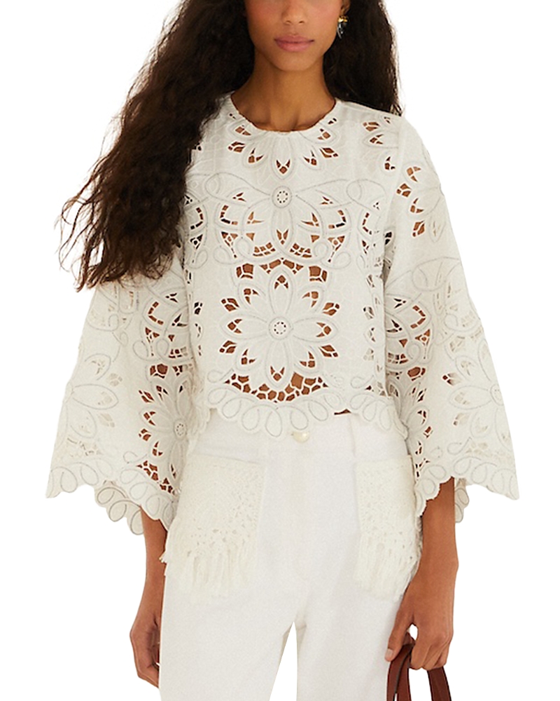 Farm Rio Richilieu Embroidered Top