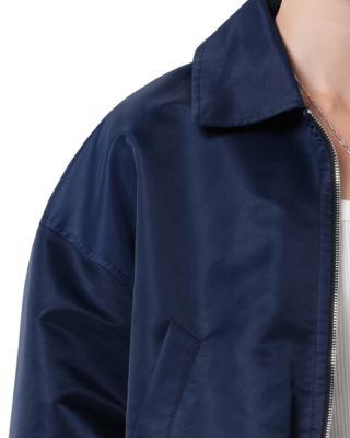 Bubble Hem Bomber Jacket 