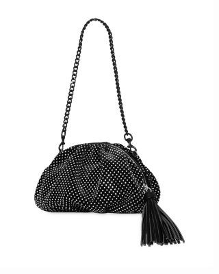 Ruched Crystal Clutch