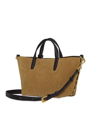 Riley Small Suede Tote Bag