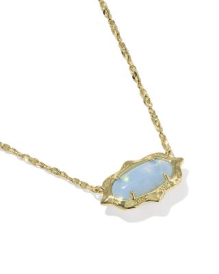 Elisa Scallop Frame Short Pendant Necklace, 16"