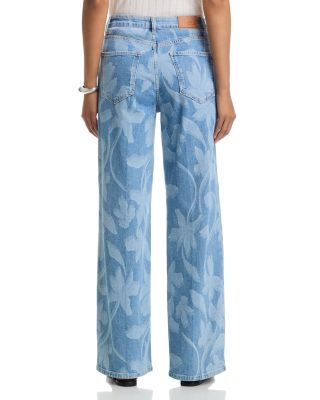 Getty High Rise Jeans in Floral Laser