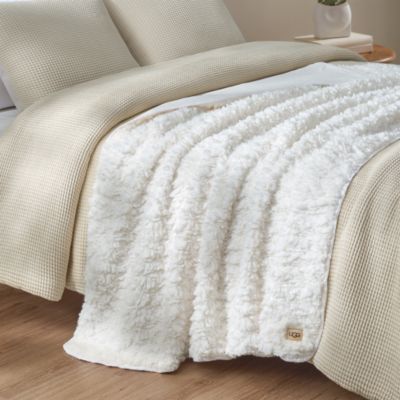 Shira Textured Sherpa Throw Blanket