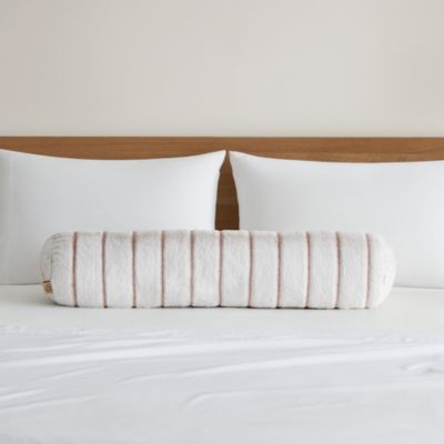 Stasia Ribbed Plush Decorative Pillow 36" x 8"