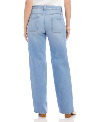 Lauren Patch Pocket Jeans in Light Blue