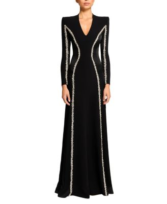 Ghost orchid Embellished Long-Sleeve Maxi Dress
