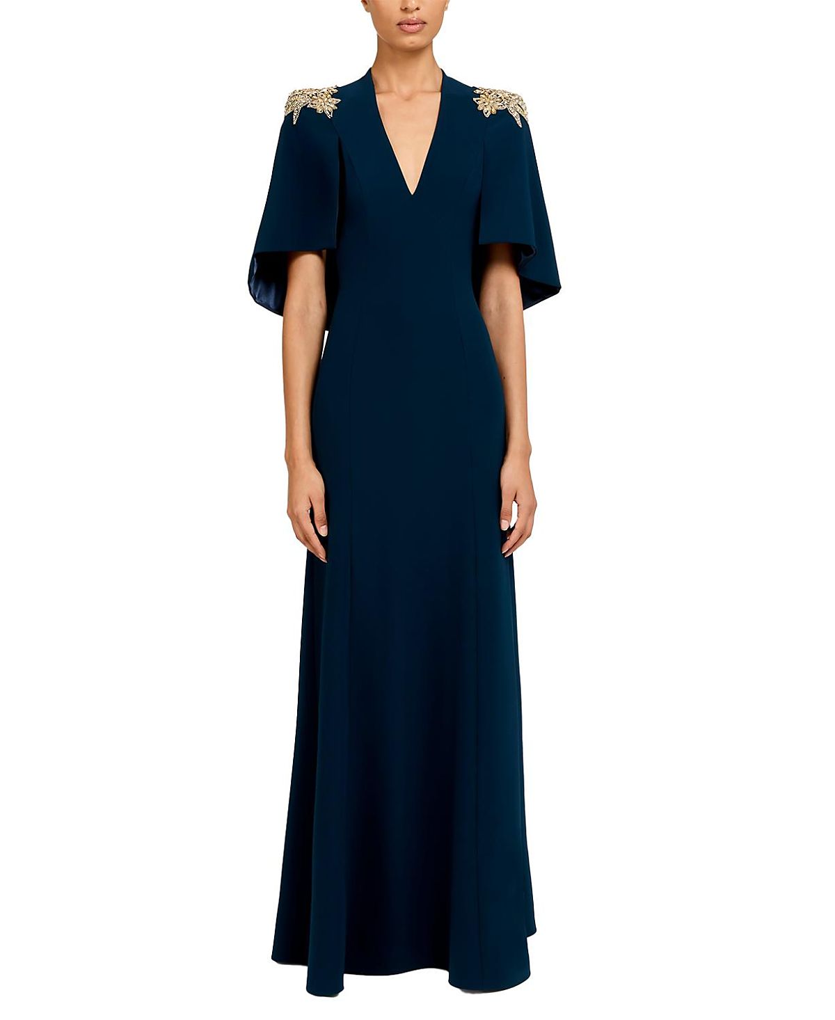Jenny Packham Star shower Rhinestone-Embellished Maxi Dress