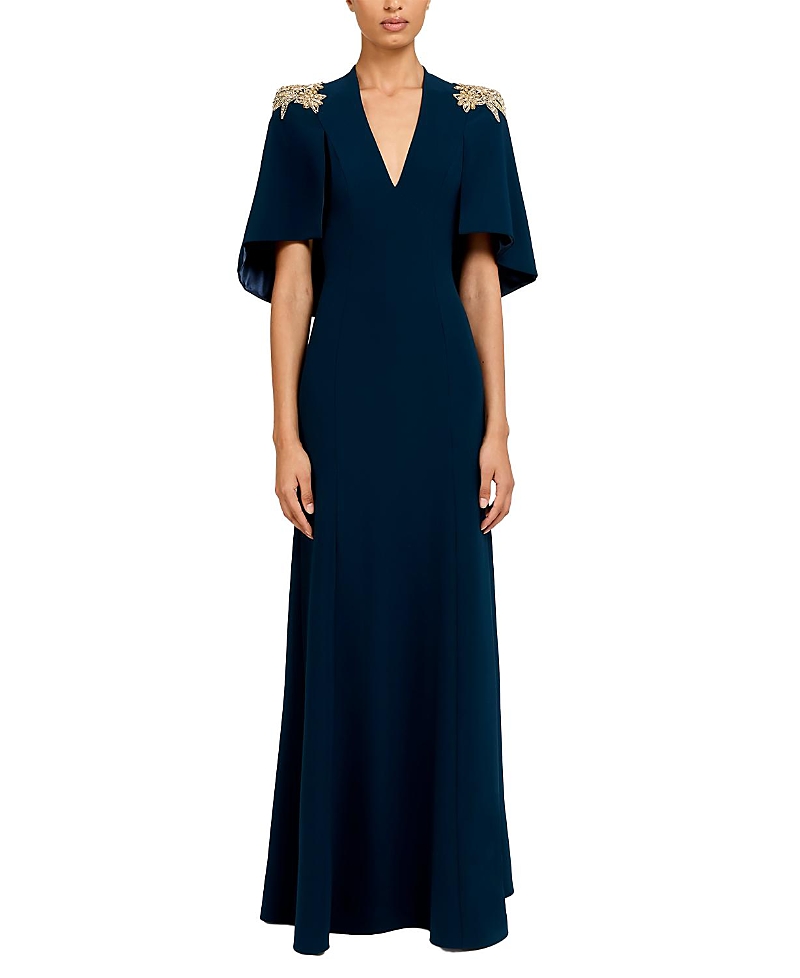 Jenny Packham Star shower Rhinestone-Embellished Maxi Dress