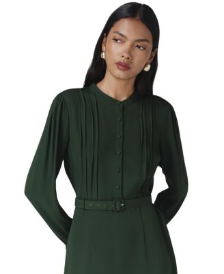 Freya Crepe Belted Midi Dress
