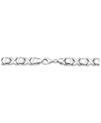 Sterling Silver Hugs and Kisses Bracelet