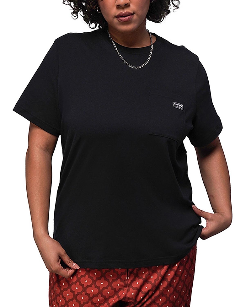 Wildfang Plus The Everyday Pocket Tee Shirt In Black