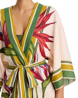 Strelitzia Kimono Swim Cover-Up