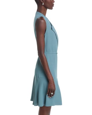 Dimosa Wing Lapel Wrap Dress