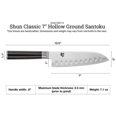 Shun Classic Hollow-Ground 7" Santoku Knife