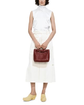 Small Andiamo Intrecciato Leather Shoulder Bag