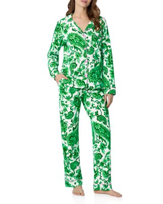 Stretch Jersey Long Sleeve Pajama Set 