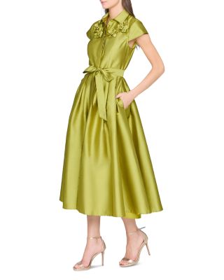 Vada Taffeta Shirt Dress