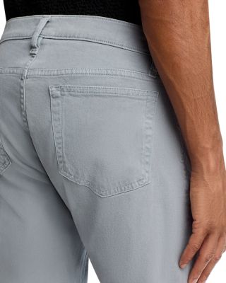 L'Homme Slim Fit Brushed Twill Pants in Sea Blue