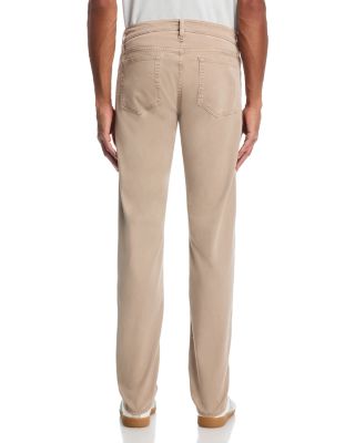 L'Homme Slim Fit Brushed Twill Pants in Dusty Beige