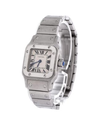  Santos de Cartier Galbee Quartz Watch in Stainless Steel 24mm