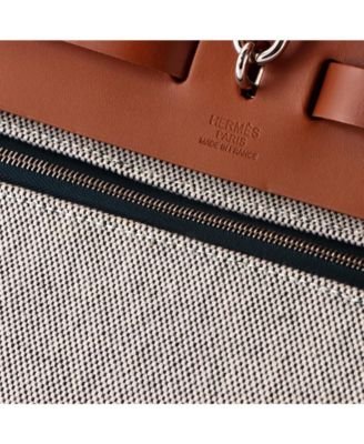 39 Herbag Zip Berline Vache Canvas and Leather
