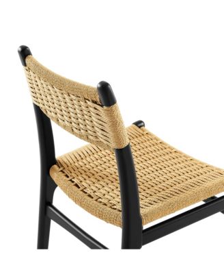Wynn Rope and Wood Dining Side Chairs, Set of 2