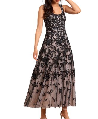 Rosa Scoop Neck Ankle Gown