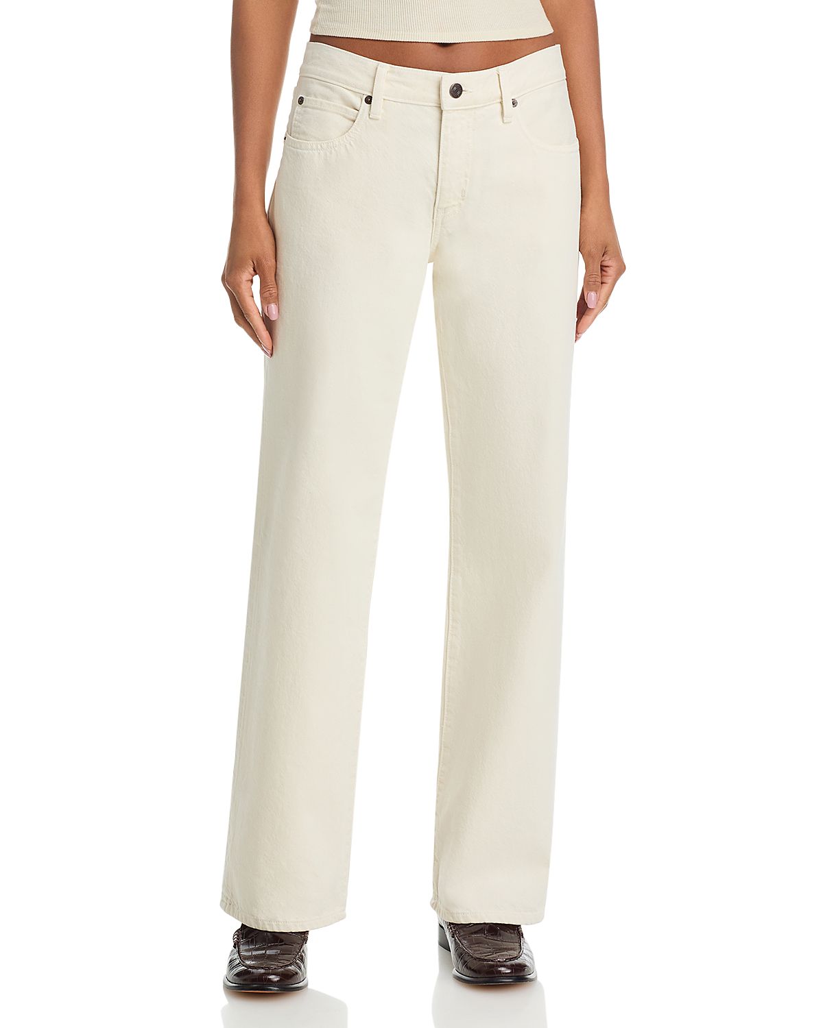 Frame The Saturday Low Rise Straight Jeans
