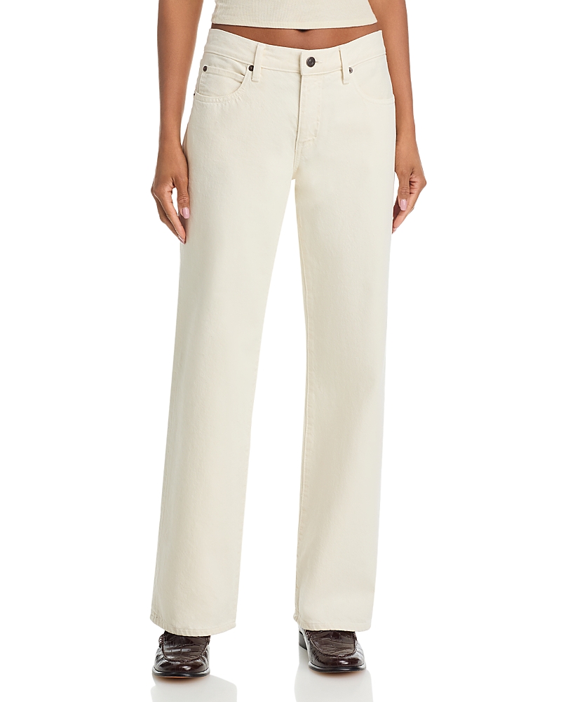 Frame The Saturday Low Rise Straight Jeans in Shell