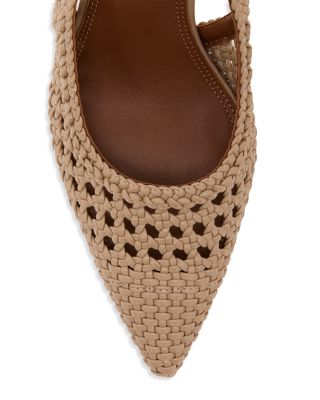 Women's Woven Slingback Pumps