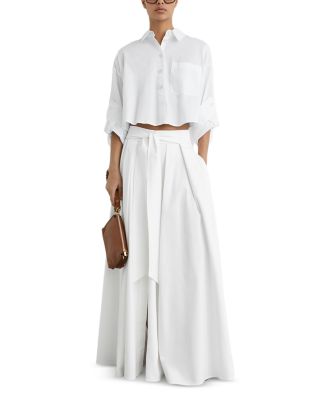 Solenge Cotton Cropped Shirt