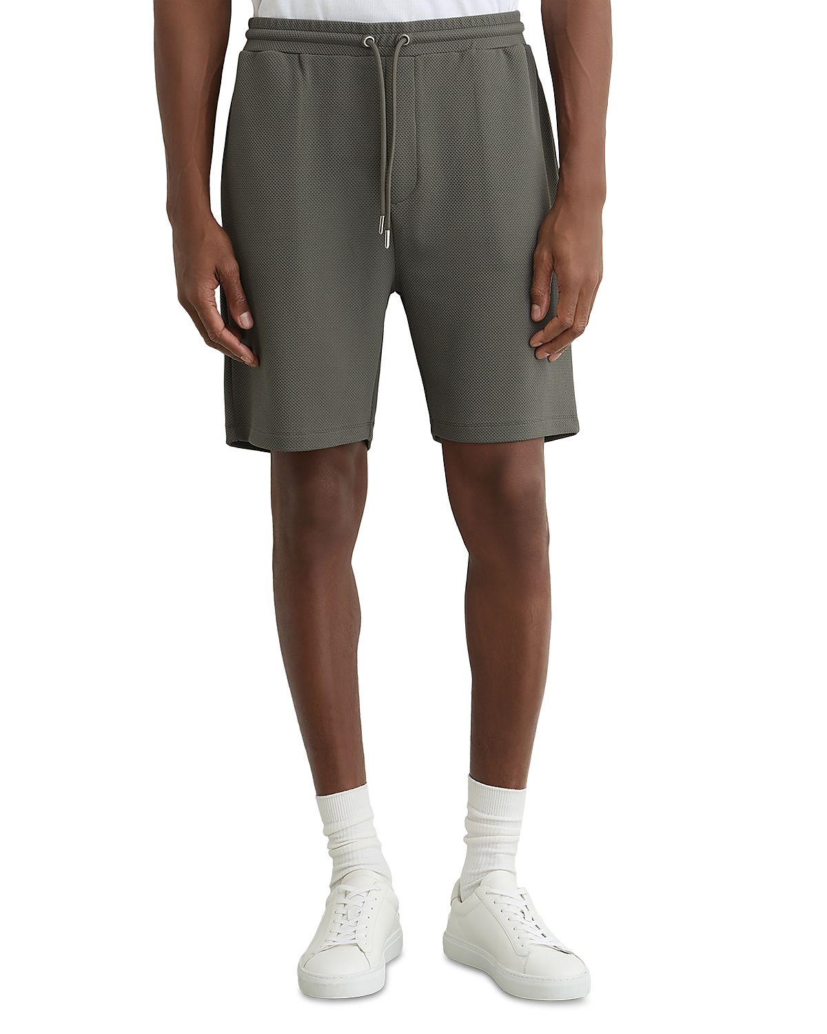 Reiss Tavolla Textured Drawstring Shorts