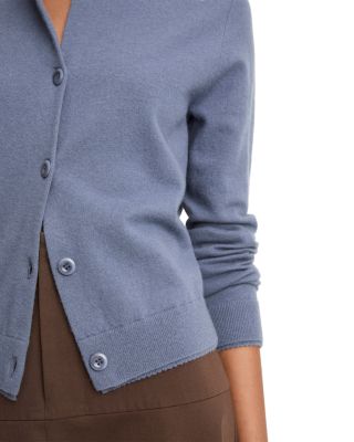 Scallop Trim Cardigan Sweater 