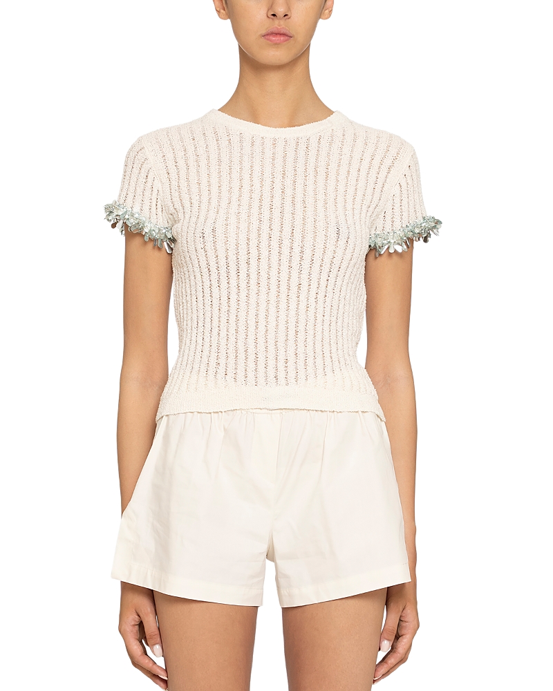 DES_PHEMMES Embellished Sweater Top